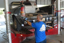 Auto frame repair service